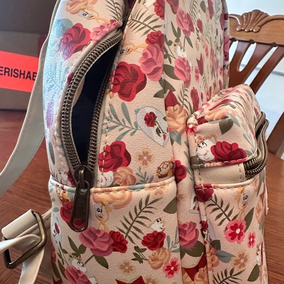 Loungefly Disney floral Belle beauty and the beast mini backpack - Picture 10 of 12